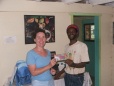 Siobhán with Edmund from the Grenada Organic Chocolate Factory
