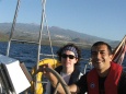 Siobhán and Adam at the wheel en route to La Gomera