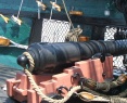 USS Constitution cannon detail