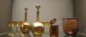 Tiffany glass decanter and glasses set